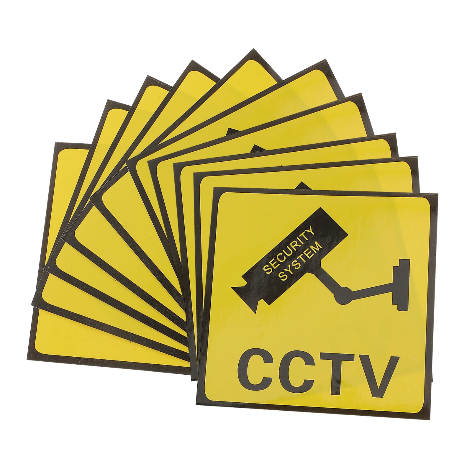 

Cctv Sign Monitor Warning Stickers Outdoor Adhesive Video Signs