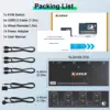 KVM Switch 2/3 Monitors 3 Computers 8K@60Hz 4K@144Hz,HDMI Displayport Dual/Triple Monitor for 3 PC Share 2/3 Monitor 4 USB3.0 6