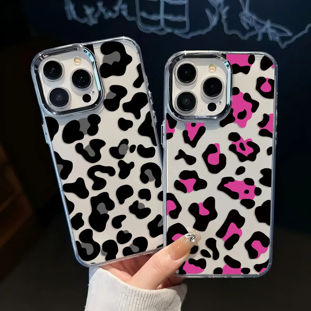 Chic Brown Leopard Pattern Phone Case – Fashionable Protective Cover