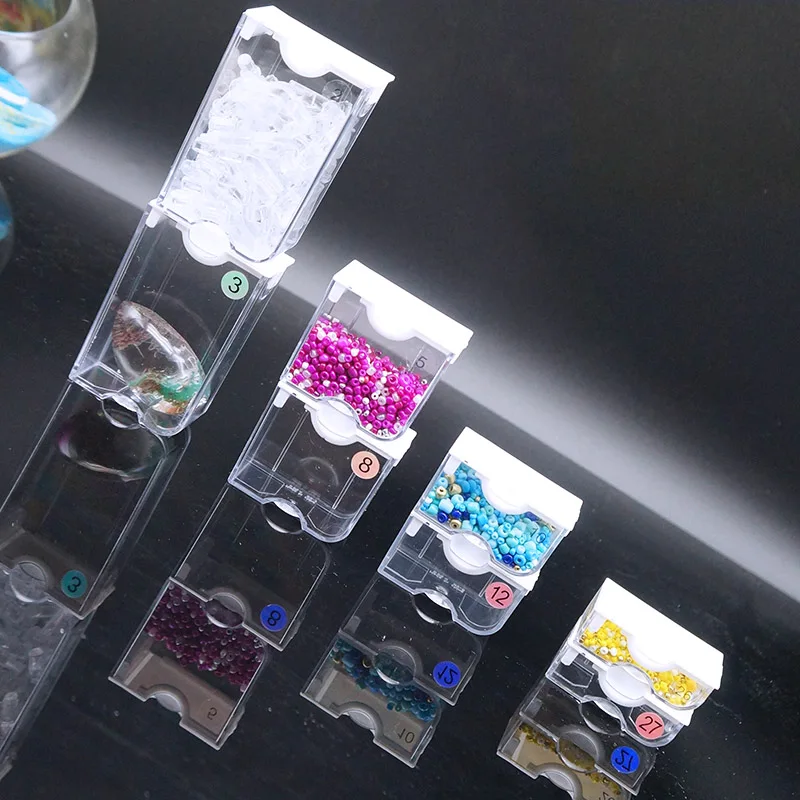 1/30/60/90/150pcs Diamond Painting Embroidery Tool Storage Box Elizabeth Ward Bead Storage Clear Plastic Container