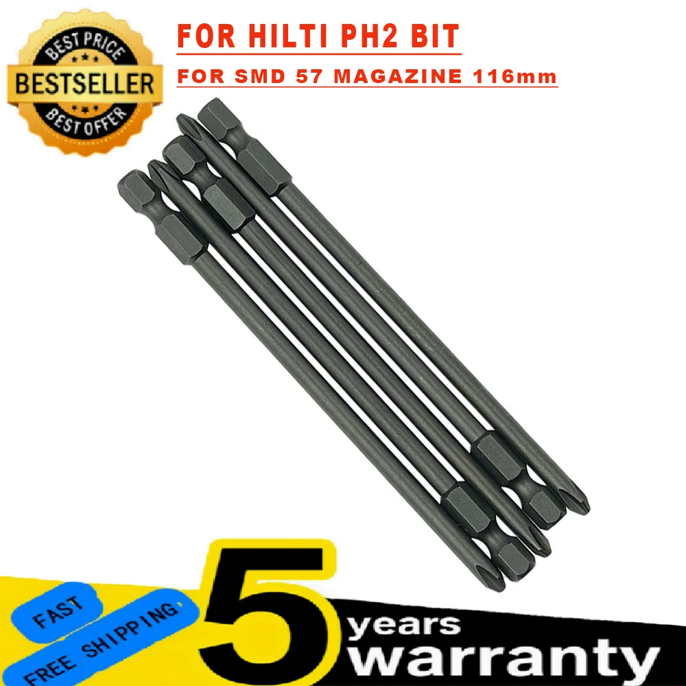 Pcs new Long 116mm for Hilti PH2 BIT For SMD 57 MAGAZINE - Main Image