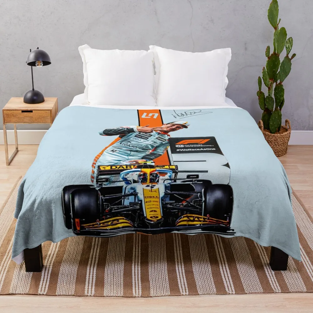 

Lando Norris 1#020622 Throw Blanket Travel Blanket Bed blanket