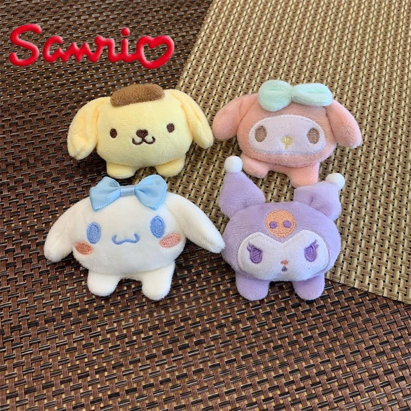

Sanrio плюшевая искусственная Милая Hello Kitty Cinnamoroll мультяшный мой Мелодия помпон Purin школьная сумка аксессуары изысканный кулон