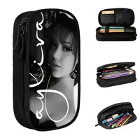Large-capacity Pencil Pouch Ayliva In Liebe Tour 2024 Office Accessories Double Layer Pencil Bag Women Makeup Bag Amazing Gift 1