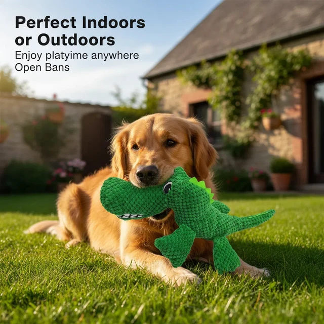 Large Crocodile Dog Toys Resistant Indestructible Plush Big Sound Dog Toy With Squeaker Small Raw Dogs Chew Puppy Pet Supplies 5