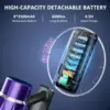 Cordless Vacuum Cleaner, Vacuum Cleaners for Home 560W 45Kpa Powerful Suction with LED Touch Display, Rechargeable Stick Vacuum 5