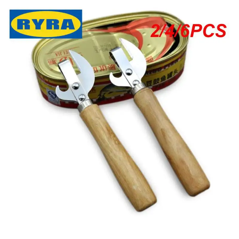 

2/4/6PCS Stainless Steel Opener Portable Manual Lid Remover Multifunction Can Opener Utensil Gadgets For Jars Canisters Kitchen