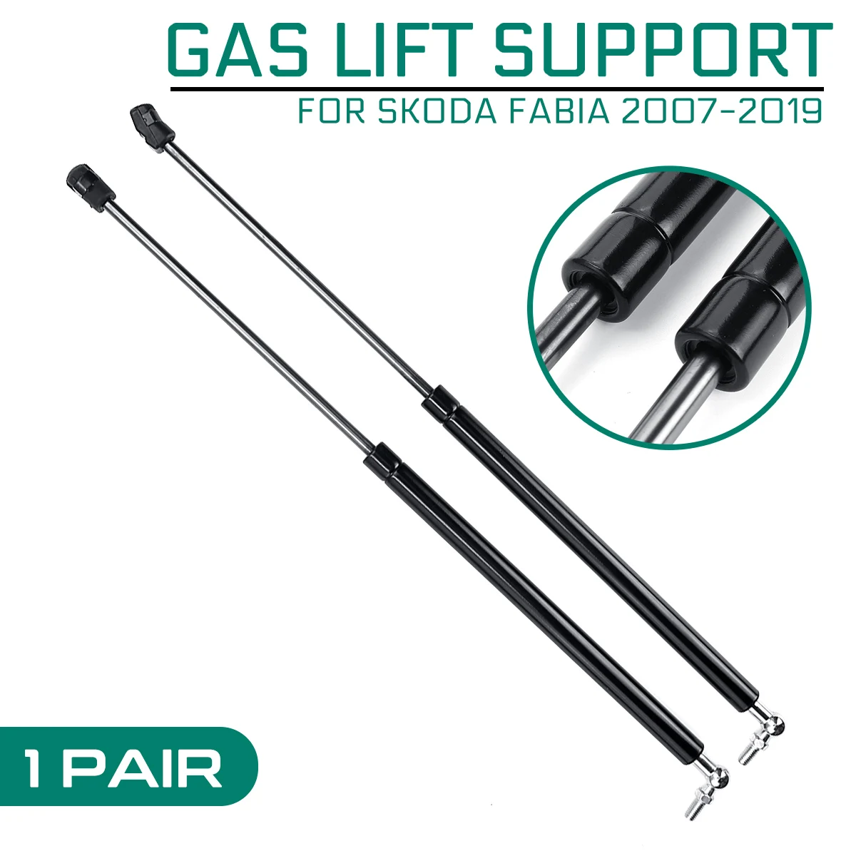 

For Skoda Fabia 2007 2008 2009 2010 2011 2012 2013 2014 2015 2016-2019 Refit Bonnet Hood Gas Shock Lift Strut Bars Support Rod