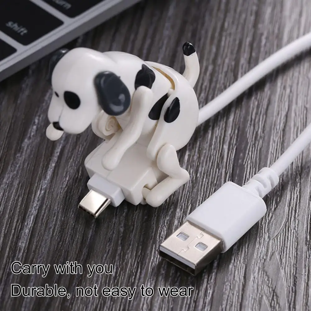 

Fast Charger Cable Novelty Humping Dog Charger Cable Fun Prank Gift Stress-relieving Toy Efficient Phone Charging Cord Dog