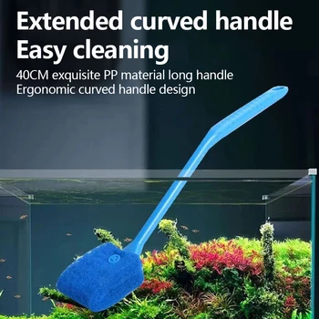 Fish Tank Glass Plant Cleaning Brush Floating Cleaning Window Algae Scraping Sponge Accessories Aquarium Fish Tank Cleaning tool 2