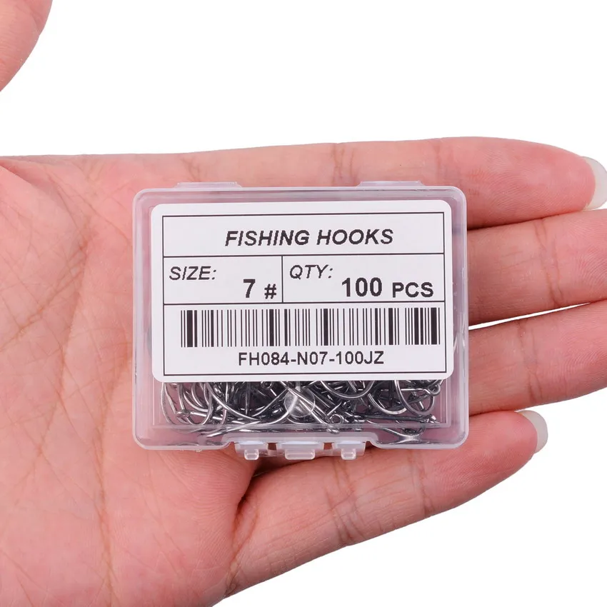 ALASICKA 50/20pcs 0.3#-15# High Carbon Chinu Fishhook Single Hook With Eye  Carp Catfish Anzol Fish Hooks Japan Fishing Tackle