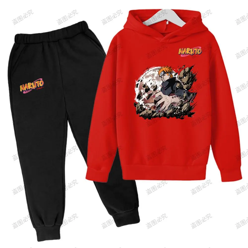 

Naruto Y2k Clothes 100-XXXL Children's Hoodie Suit Men's Clothing Couple Outfit Pant Sets Autumn Hoodies Cute Style Tracksuit