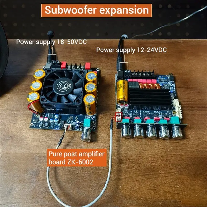 A41Z-TB21Q QCC3034+TPA3116 블루투스 증폭기 보드 2.1 채널 무손실 APTX 2X50W+100W 오디오 앰프 모듈(하우징 포함)