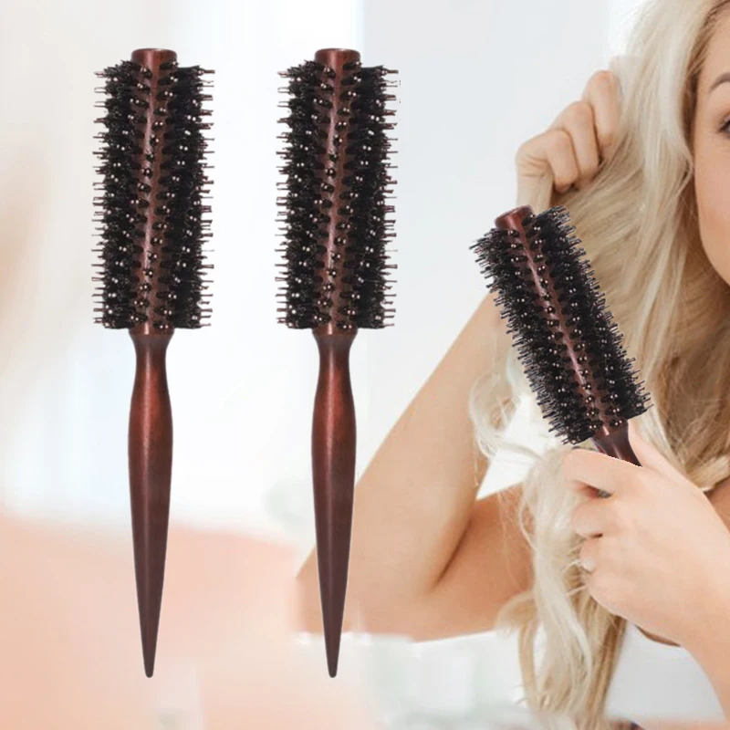 Anti-Static Boar Bristle Round Hair Brush