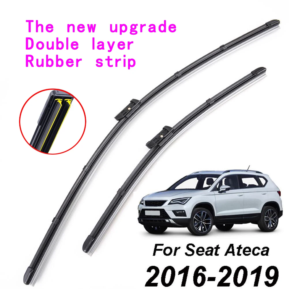 adohonFrontWindshieldWiperBladesSetForSEATAteca201920182017