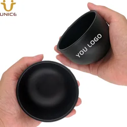 MOQ 100 pcs Good Quality Black Stainless Steel Shaving Soap Bowl Shaving Mug for Shave Cream & Soap Unbreakable Shaving Cup