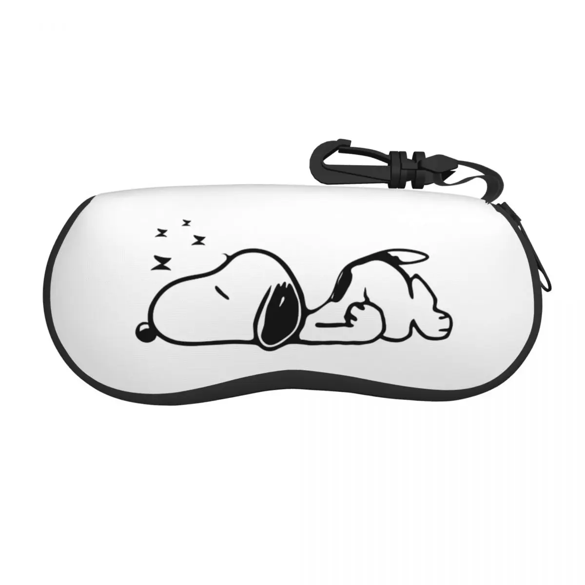 

Cute Snoopy Sleep Peanuts Glasses Case Waterproof Box Glasses Protector Cartoon Eyewear Container