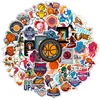50pcs Basketball Sports Waterproof Decorative Stickers For Water Cup, Computer, Phone, Luggage 1