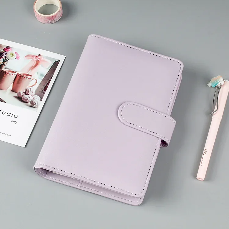 Macaroon Series 18-Color Leather Binder Notebook Cover
