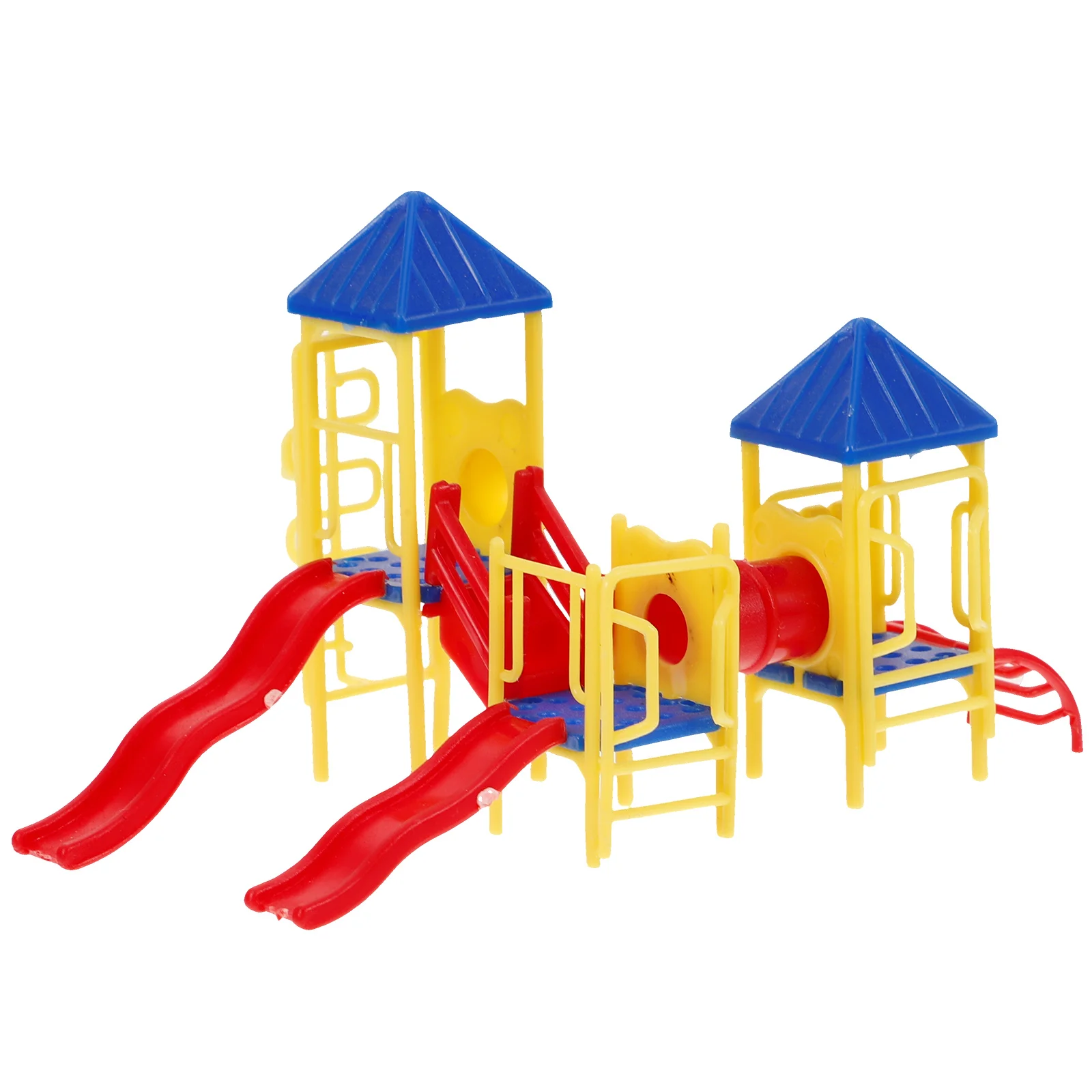 

Toy Slide Space Save Miniature Playground Model Decor Desktop Plastic House Ornament