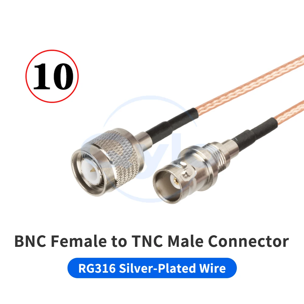 BNC-Stecker auf BNC-Buchse Adapter, TNC-Stecker auf TNC-Buchse Adapter, Q9 Adapterkabel, RG316 Verlängerungskabel, HF-Koaxialkabel (1 Stück) – Detail 12