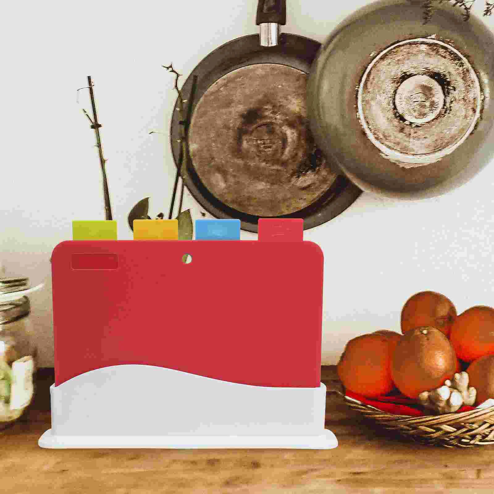 

Multicolor Plastic Chopping Board Non-Slip Food Cutting Block Mat Meat Fruit Vegetable Cutting Board Kitchen Tools