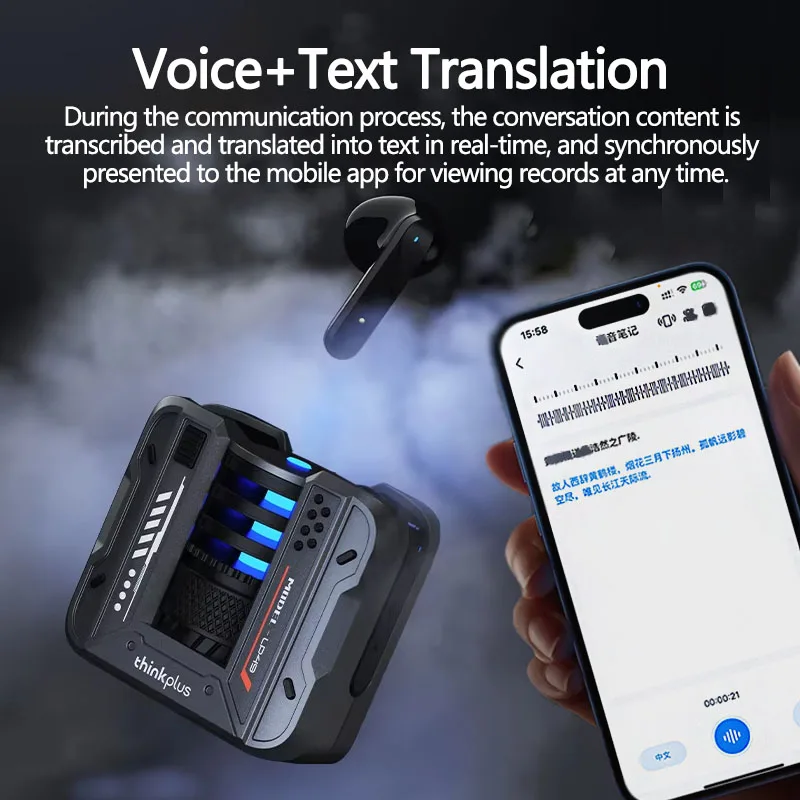 audifonos de traducción inalámbricos con IA Bluetooth reducción de ruido llamada HD auriculares Oficina viaje traducción en tiempo Real 2 audifonos de traducción inalámbricos con IA Bluetooth reducción de ruido audifonos de traducción inalámbricos con IA Bluetooth reducción de ruido llamada HD auriculares Oficina viaje traducción en tiempo Real - Imagen 2