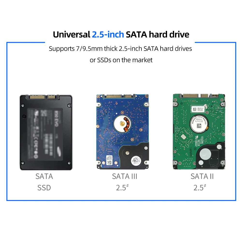  ϵ ̺ ̽, USB3.0-SATA HDD ̽, 5Gbps SSD Ŭ, ִ 6TB, USAP , 7mm, 9.5mm, 2.5 ġ SATA SSD HDD