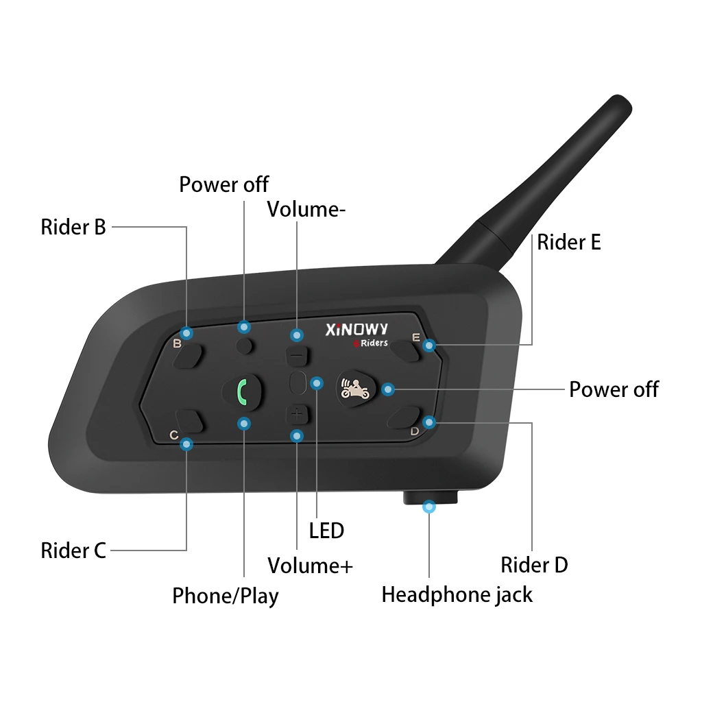XINOWY     ,  6 ̴, BT    MP3, V6 , 1200M