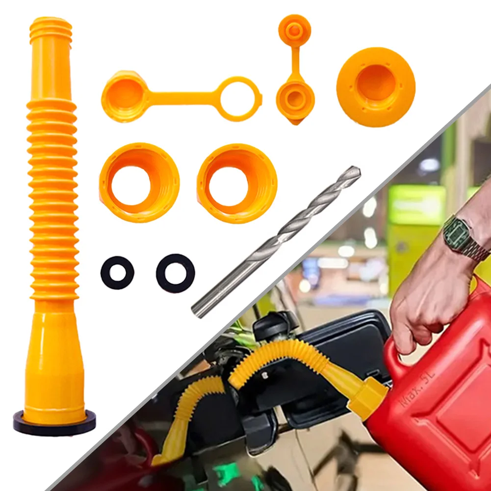 

1 Set Anti-Spill Gas Can Spout Nozzle Vent Kit For Leakproof Gas Cans Old Style Cap Replacement Gas Tank Nozzle Kit