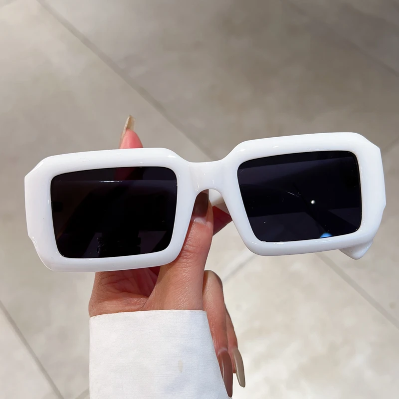 Vintage Rectangle Sunglasses Fashion Square Candy Color  display picture 1