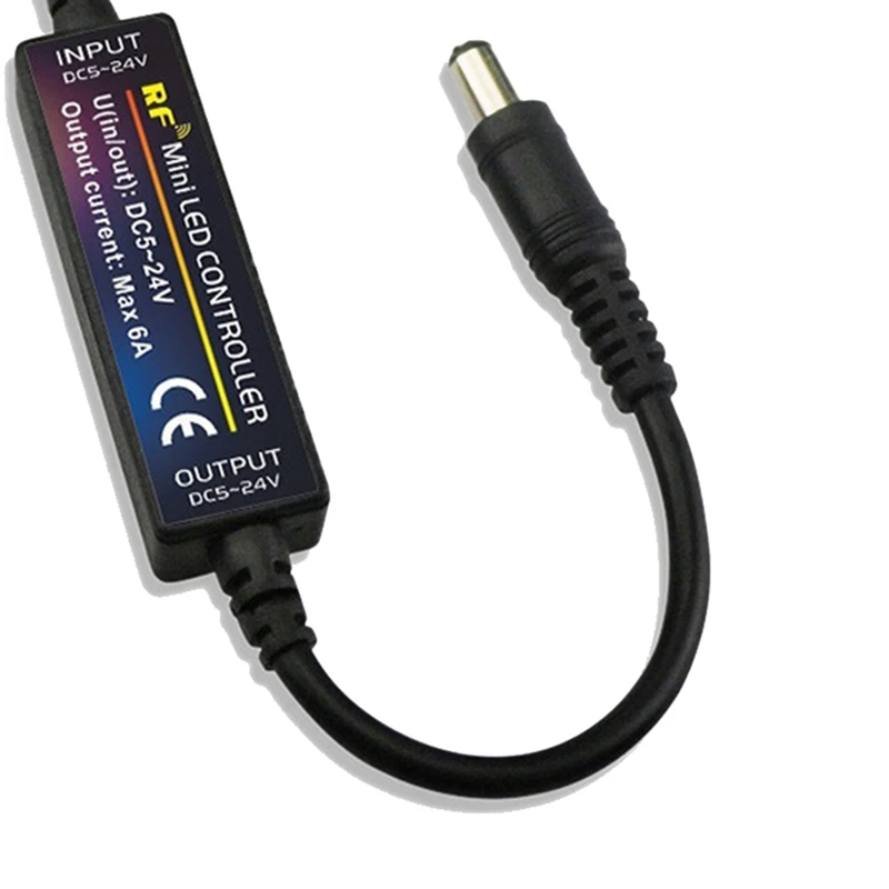 LED 조광기 DC5V-24V 밝기 조절 커넥터 스위치, 2X RF 리모컨, LED 스트립 조명용 14 키 조광기