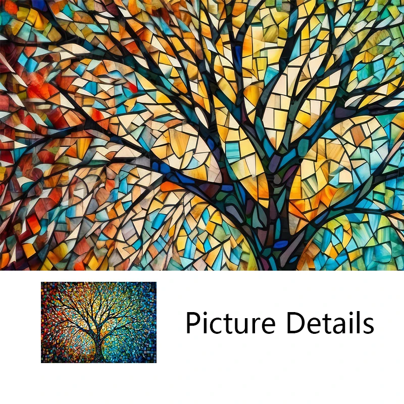 Abstract Tree Of Life Canvas Wall Art 5