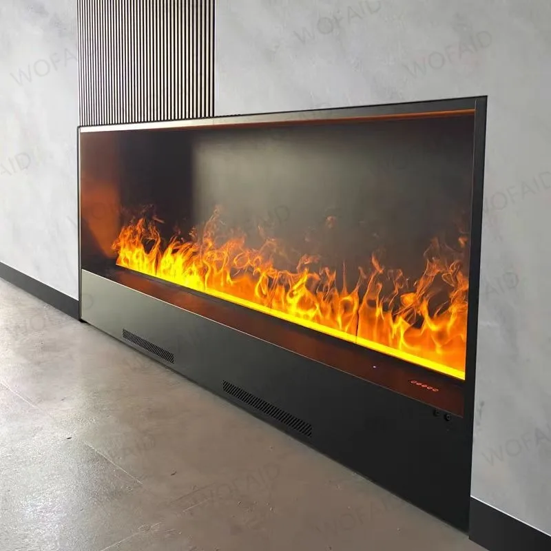 Modern 3d Flame Steam Fireplace Remote Control Electric Fire place Silent Water Mist Electric Decoration Atomization Fireplace
