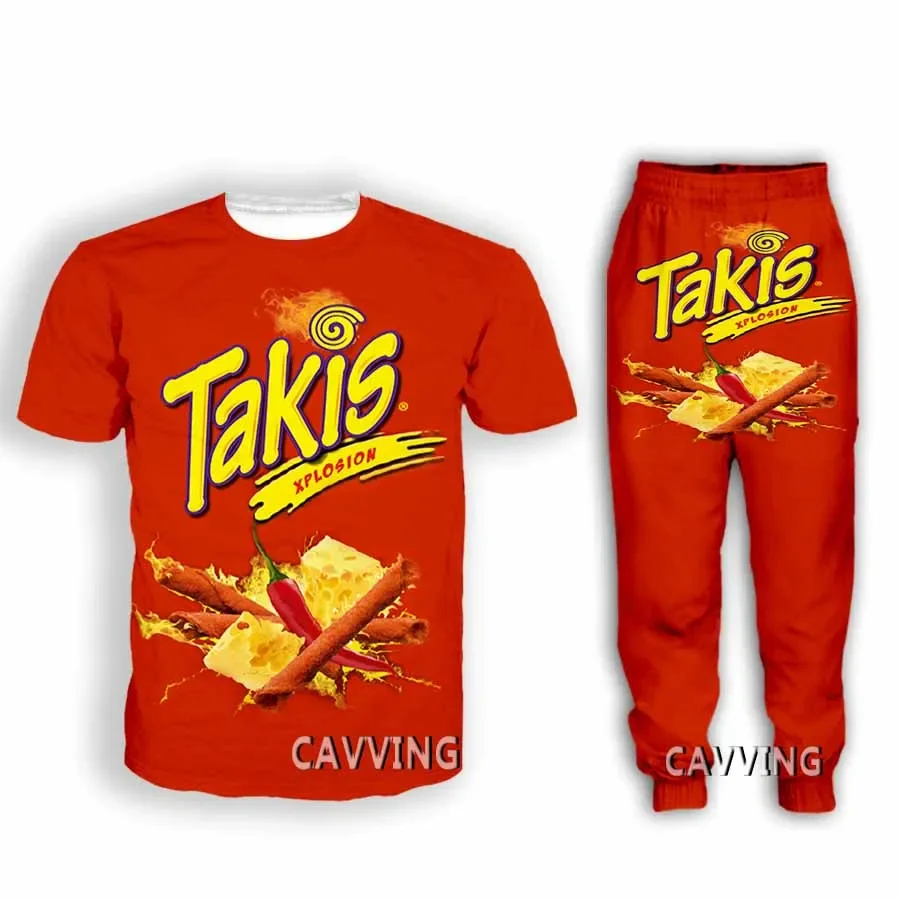 Takis  3D Print Casual T-shirt + Pants Jogging Pants Trousers Suit Clothes Women/ Men's  Sets Suit  Clothes  L2 4