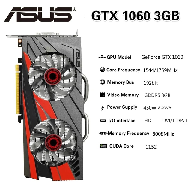 ASUS GTX 3GB 192Bit GDDR5 Video Cards GPU _ - AliExpress Mobile