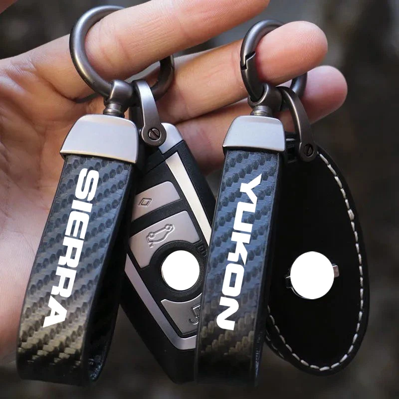 CarKeyChainHolderKeyringsLanyardLeatherKeyringKeychainsCar