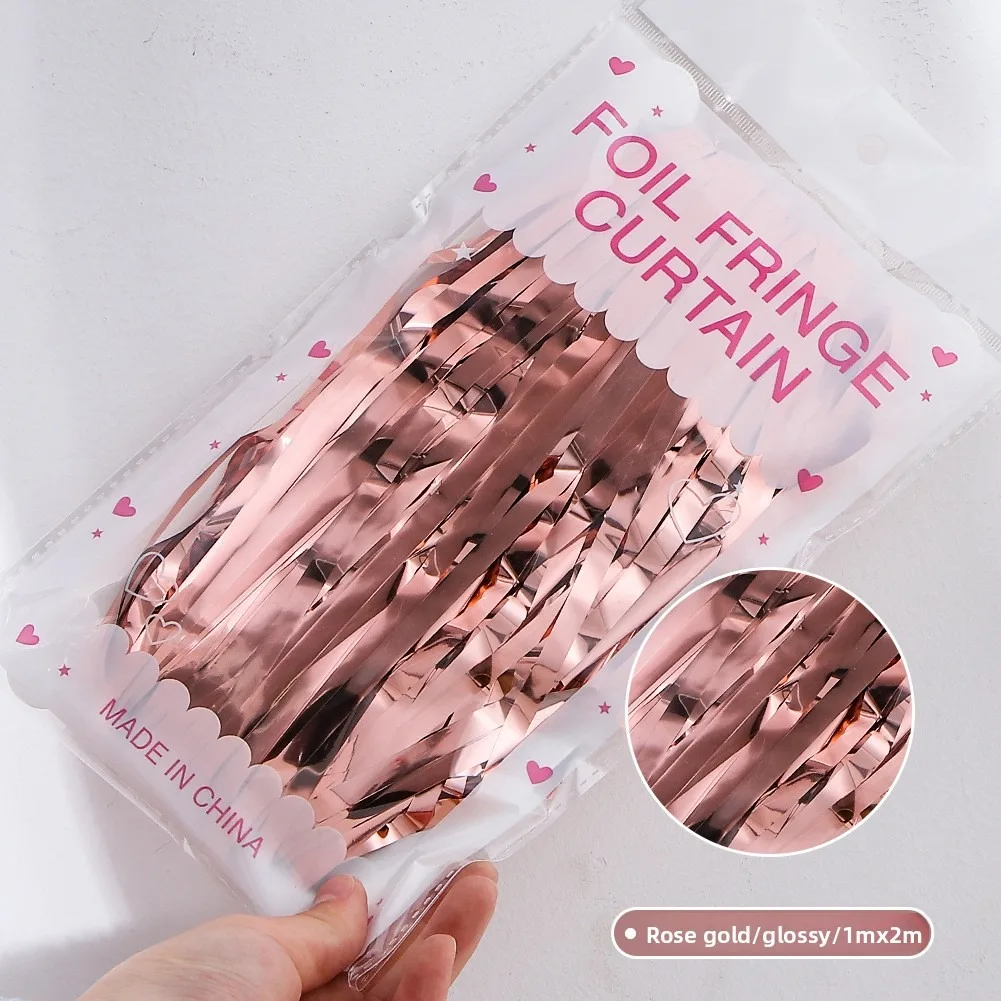 1 Confezione di Tende con Frange in Lamina per Adulti e Bambini, Sfondo per Foto Booth, Decorazioni per Matrimoni, Compleanni, Baby Shower, Natale
