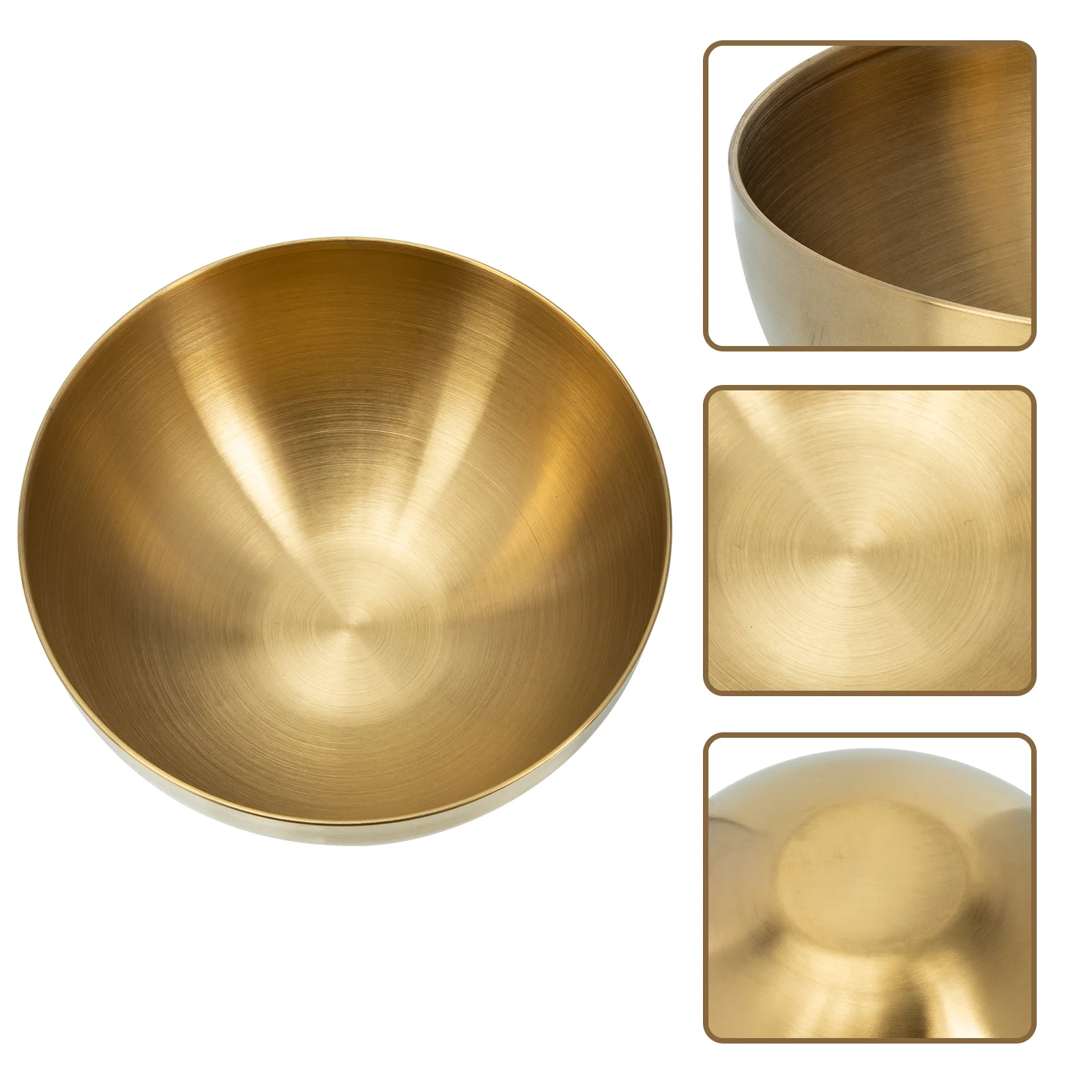 

Stainless Steel Noodles Serving Bowls 15Cm Salad Dish Japanese Ramen Bowl Metal Rice Cereal Bowls Unbreakable Snacks Bowls