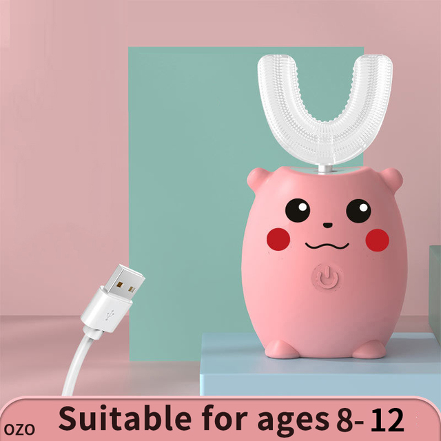 Children Electric Toothbrush Smart Kids Teeth Toothbrush Cartoon Pattern Toddler Toothbrush 360 Degree XaoMi U brush Gift