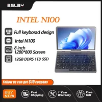 Mini Laptop Intel N100 8 Inch 12GB RAM 1TB SSD DDR5 Win11 4 Cores 4 Threads Touch Screen HD Camrea Notebook Wifi6 Compact Tablet 1