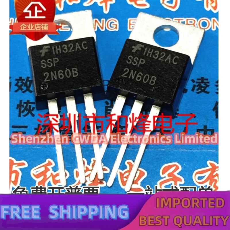 

10PCS-20PCS SSP2N60B MOS TO-220 2A 600V In Stock Can Be Purchased