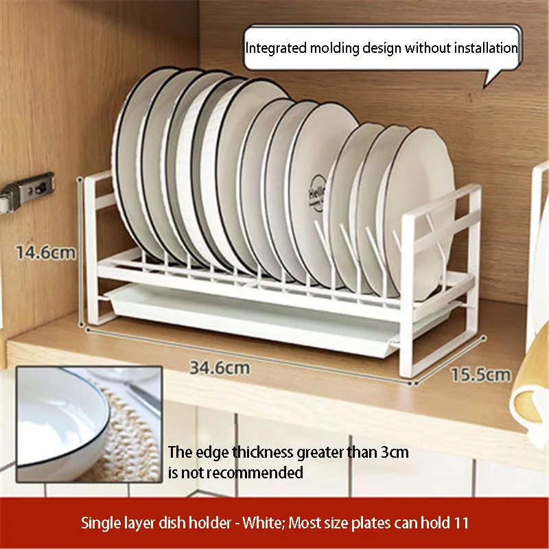 Kitchen sink shelf Dish drain rack with cabinet door Storage Adjustable  dustproof bowl and plate kitchen accessories organizer - AliExpress