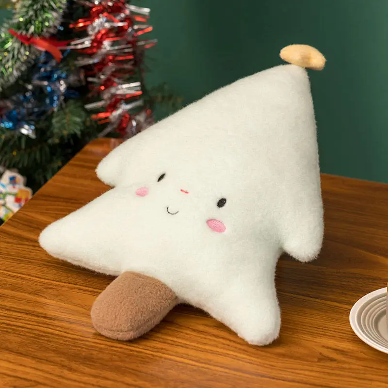 Cuscino di Natale in peluche, cuscino decorativo a forma di