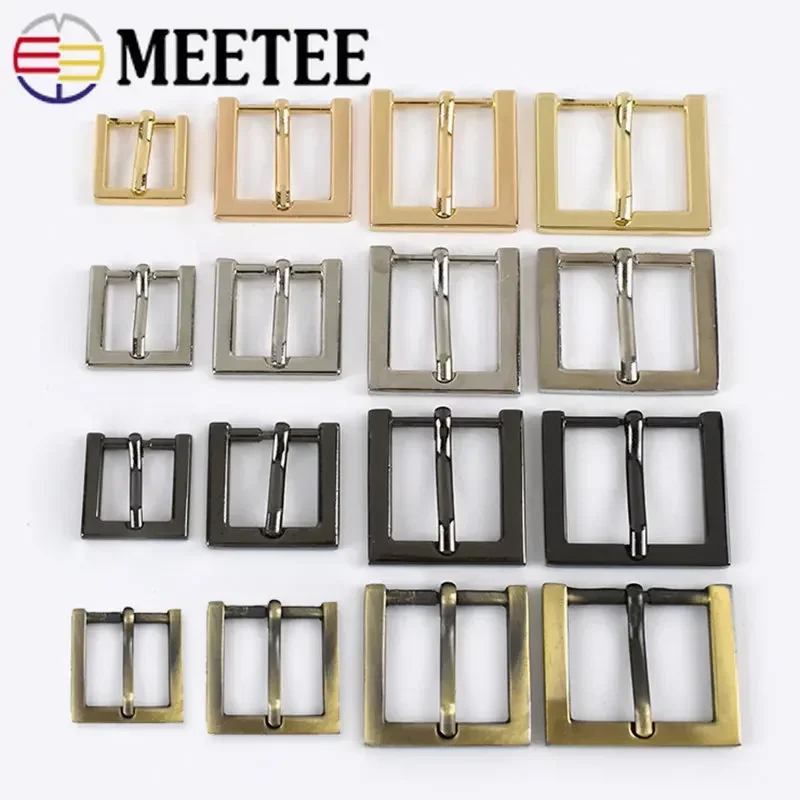 Set of Metal Adjustable Pin Buckles for Luggage Straps and DIY Accessories