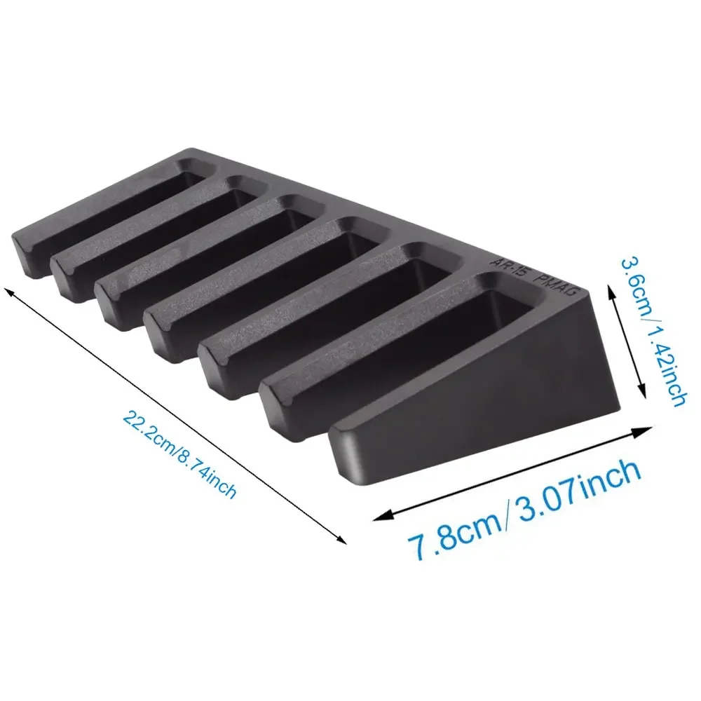 Tactical Ammo Clip Holder 6 Slot Standard AR15 PMAG Wall Mount Magazine Holder Back-up Storage Rack Hunting Airsoft Accessories ammo clip holder