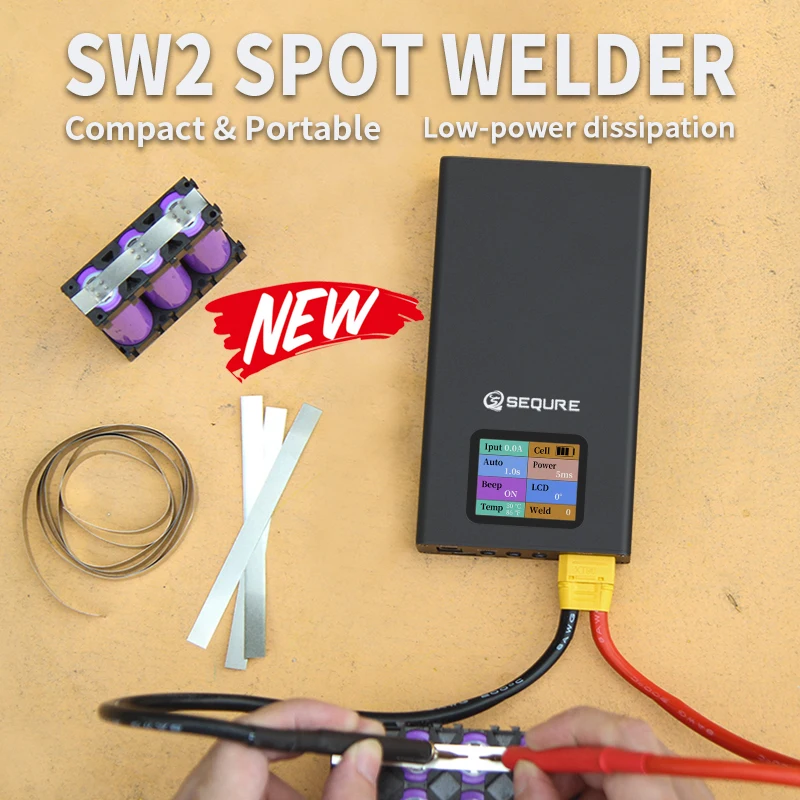 

Мини-аппарат для точечной сварки SQ-SW2, 18650 мА · ч, с цветным OLED-дисплеем 1,8 дюйма, для 10000