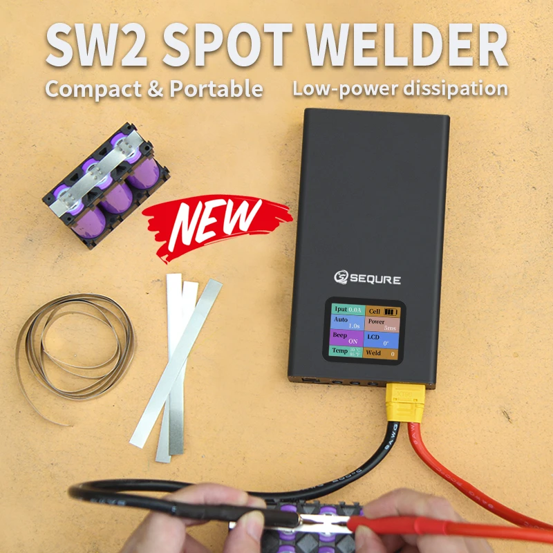 best soldering station SQ-SW2 Mini Spot Welding Machine For 18650 Battery Pack DIY Spot Welder With 1.8 Inch Color OLED Display 10000mAh Sequre gas welding machine