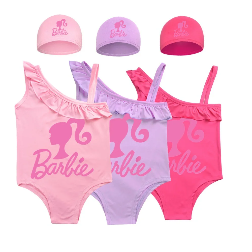 Barbie Girls Swimwear New Baby Costume Da Bagno Ragazze Costume Da Bagno Bambini Costume Da Bagno Bambini Beachwear Costume Da Bagno