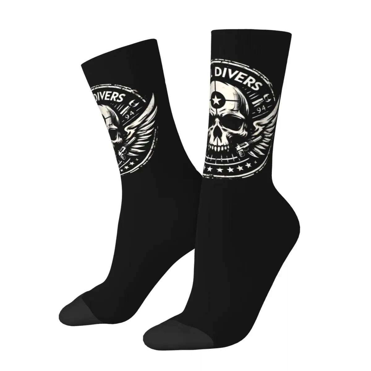 

Happy Funny Men's Socks Novelty Game Helldivers Sock Polyester Sport Women's Socks Spring Summer Autumn Winter